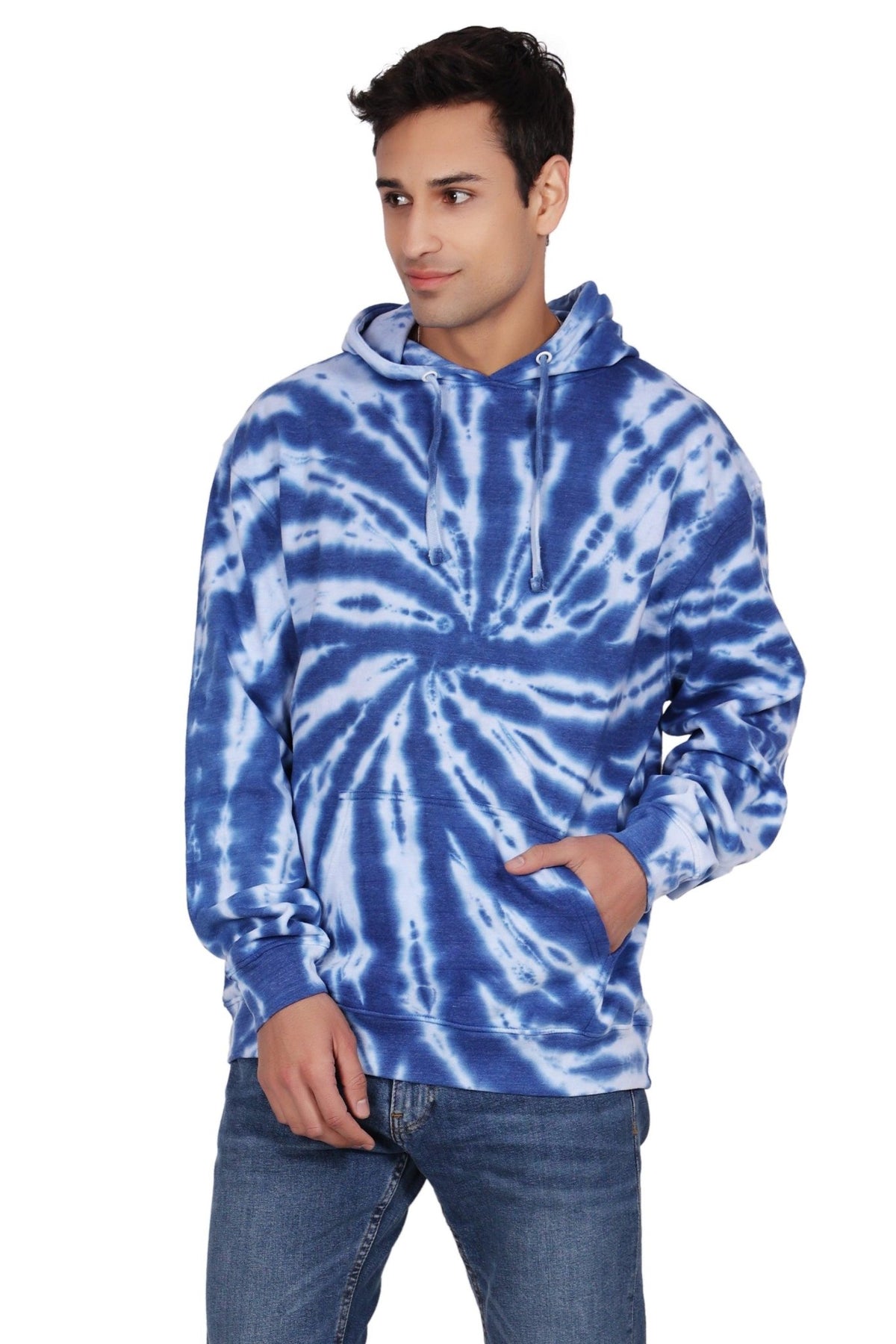 Unisex Tie Dye Pullover Hoodie Premium Cotton Blend Activewear H702 - Advance Apparels Inc