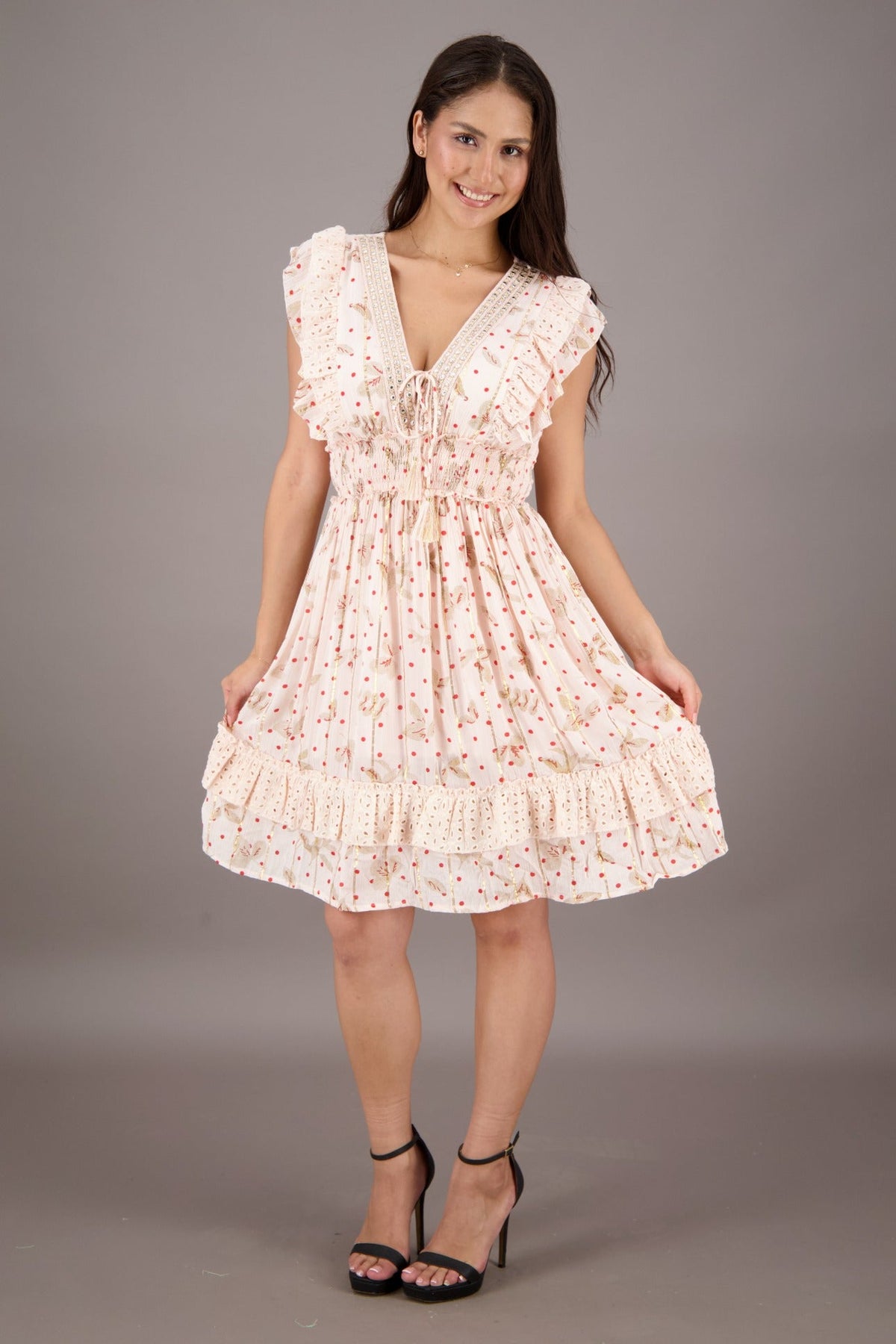 Wanderlight Flutter Dress 24724 - Advance Apparels Inc