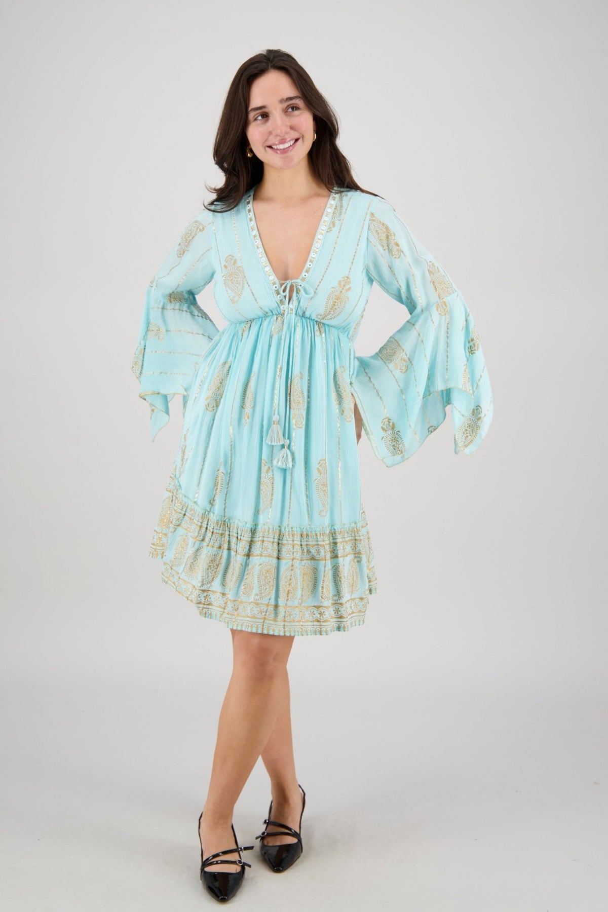 Zia Paisley Swing Dress 25154 - Advance Apparels Inc