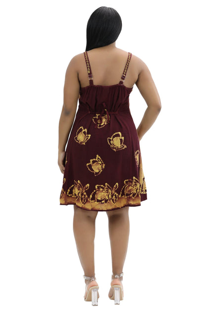 Batik Block Print Dress 54A-BATIK - Advance Apparels Inc