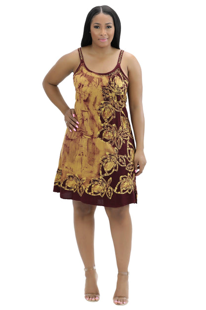 Batik Block Print Dress 54A-BATIK - Advance Apparels Inc
