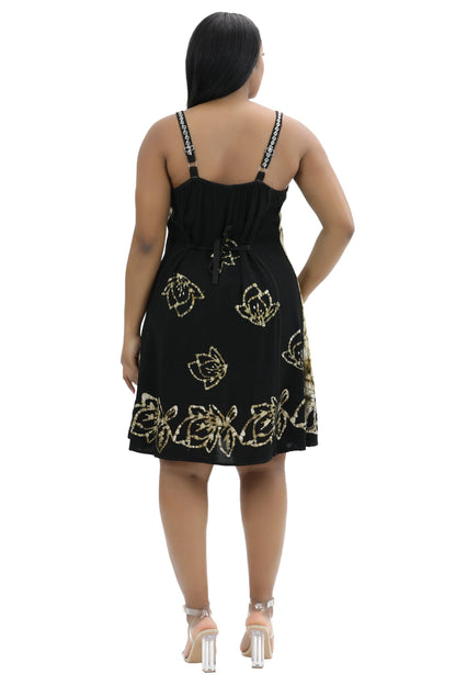 Batik Block Print Dress 54A-BATIK - Advance Apparels Inc